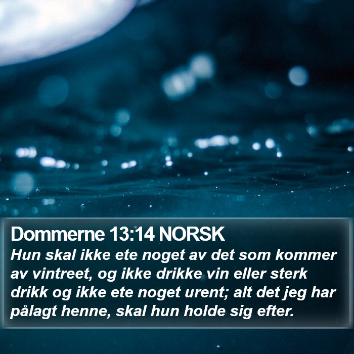 Dommerne 13:14 NORSK Bible Study