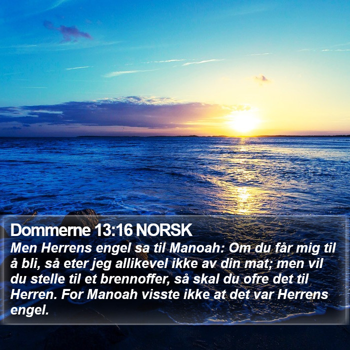 Dommerne 13:16 NORSK Bible Study