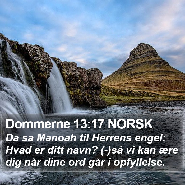 Dommerne 13:17 NORSK Bible Study