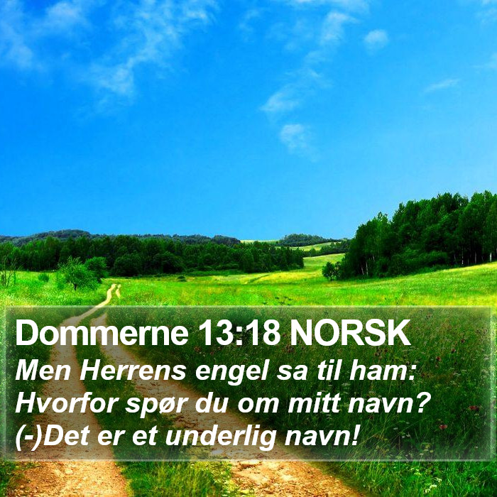 Dommerne 13:18 NORSK Bible Study