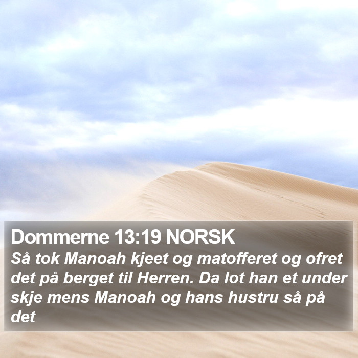 Dommerne 13:19 NORSK Bible Study