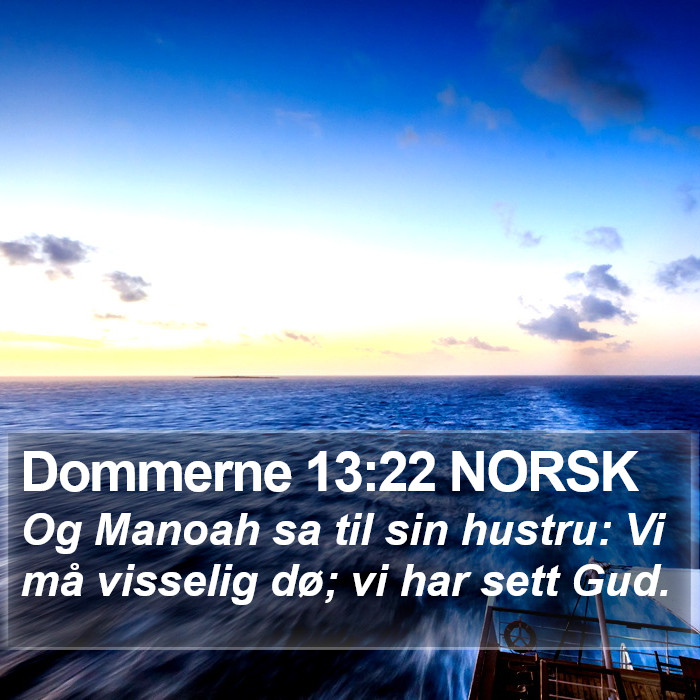 Dommerne 13:22 NORSK Bible Study