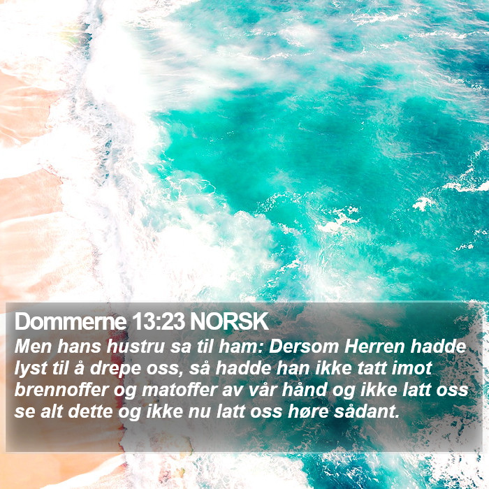 Dommerne 13:23 NORSK Bible Study