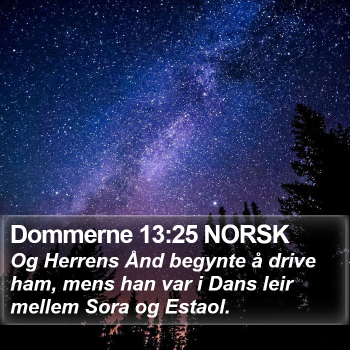 Dommerne 13:25 NORSK Bible Study