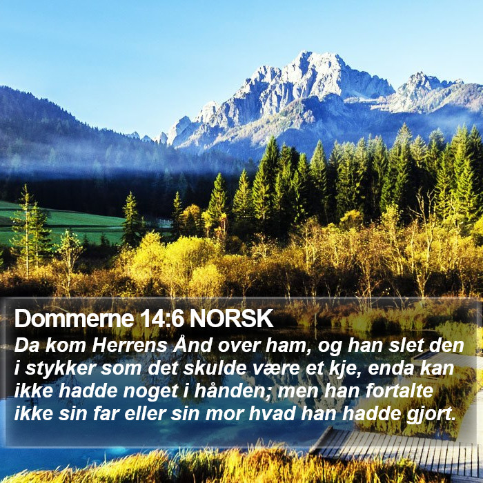 Dommerne 14:6 NORSK Bible Study