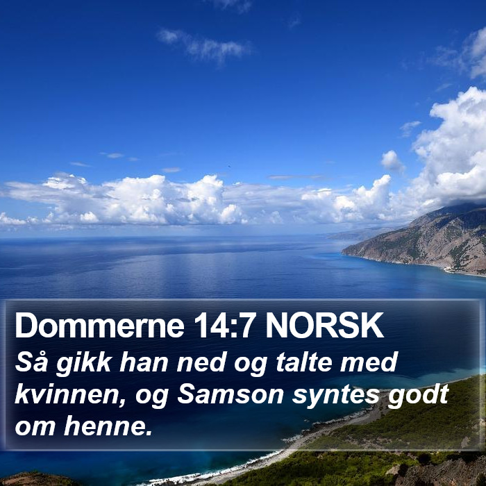 Dommerne 14:7 NORSK Bible Study