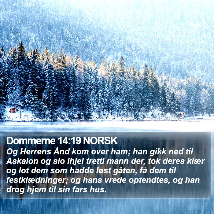 Dommerne 14:19 NORSK Bible Study