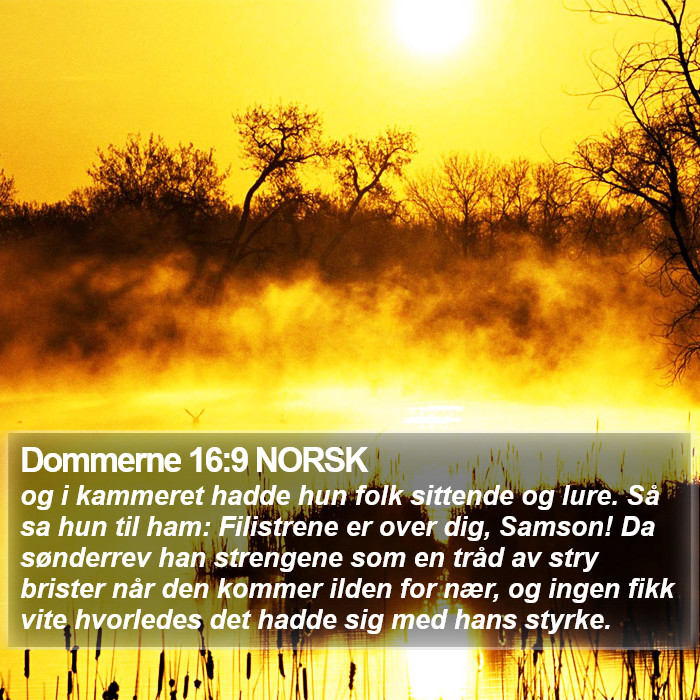 Dommerne 16:9 NORSK Bible Study