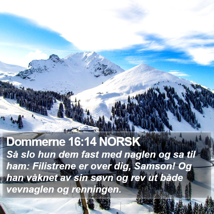 Dommerne 16:14 NORSK Bible Study