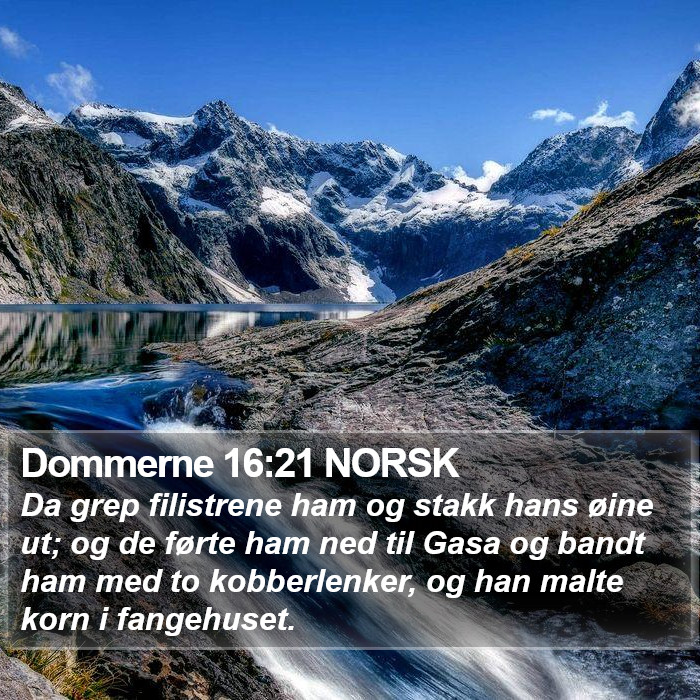 Dommerne 16:21 NORSK Bible Study