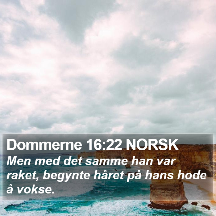 Dommerne 16:22 NORSK Bible Study