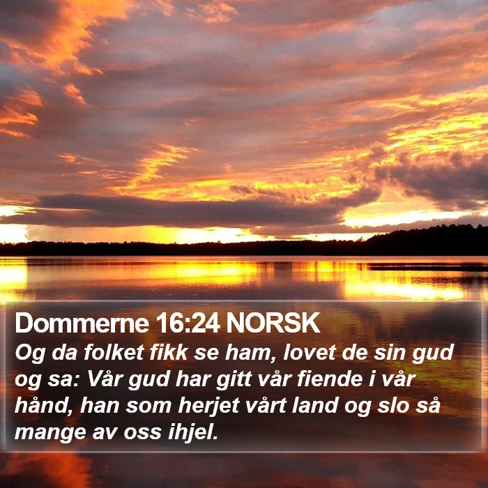 Dommerne 16:24 NORSK Bible Study