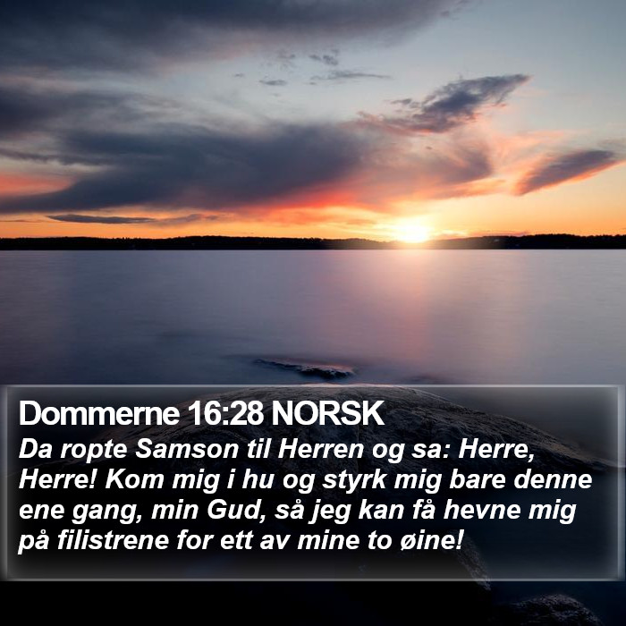 Dommerne 16:28 NORSK Bible Study