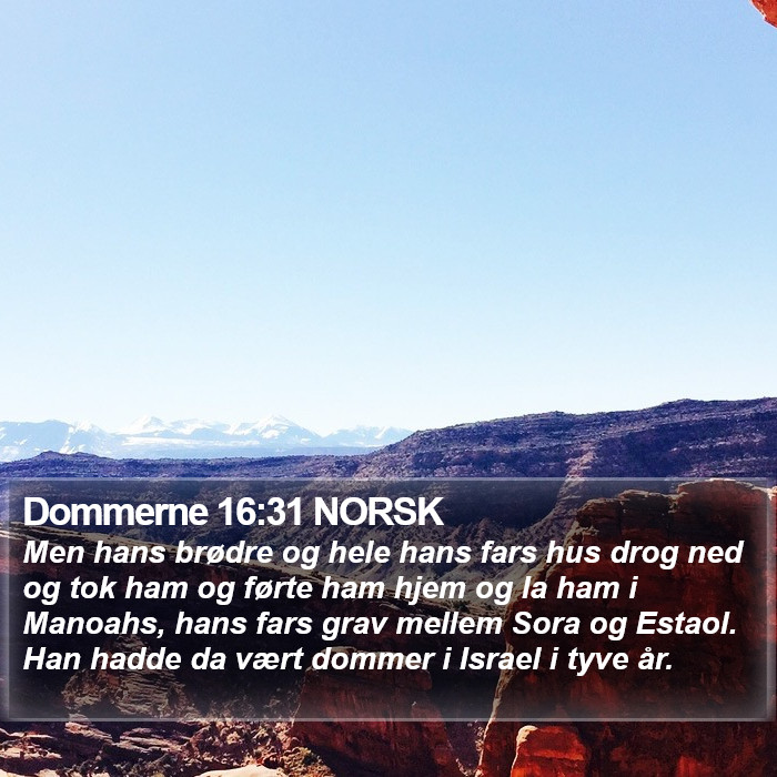 Dommerne 16:31 NORSK Bible Study