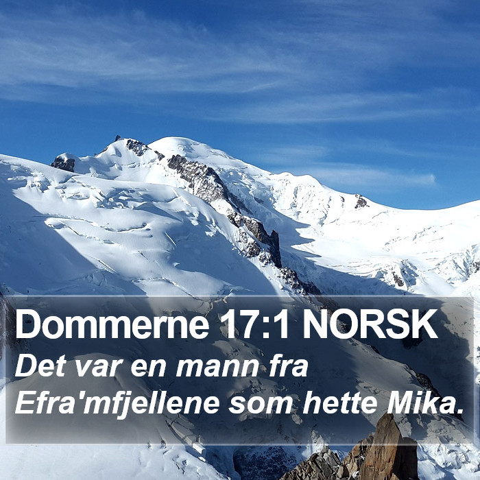 Dommerne 17:1 NORSK Bible Study