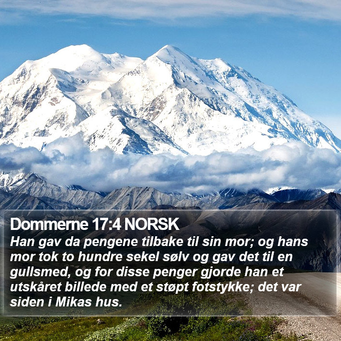 Dommerne 17:4 NORSK Bible Study