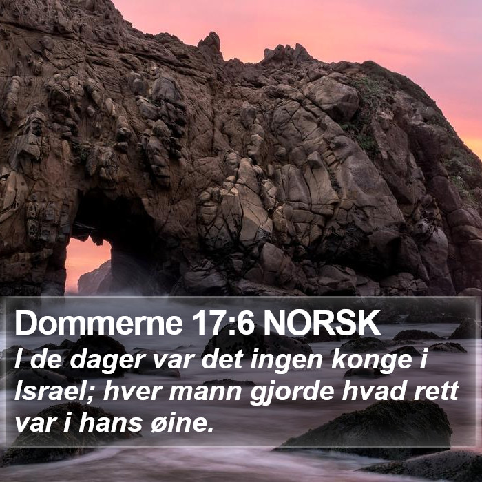 Dommerne 17:6 NORSK Bible Study