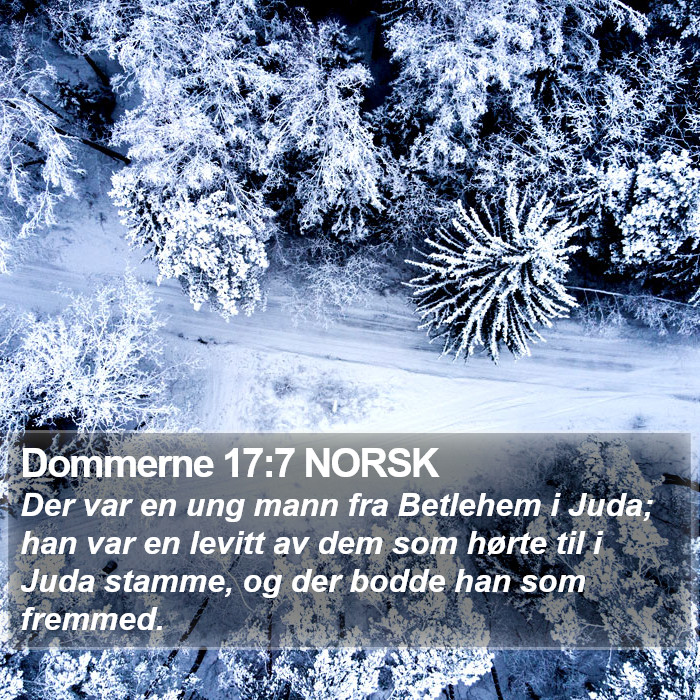 Dommerne 17:7 NORSK Bible Study