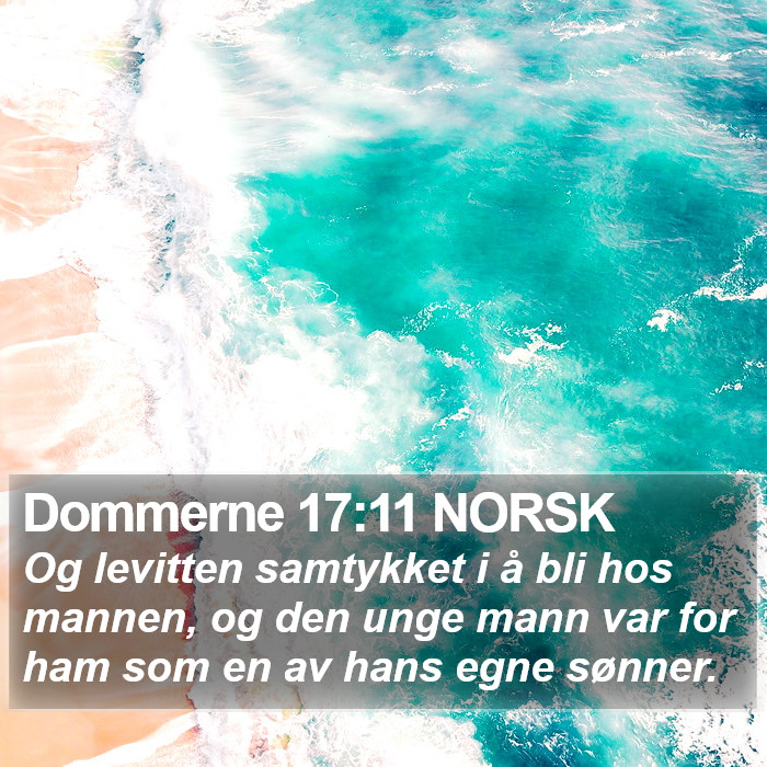 Dommerne 17:11 NORSK Bible Study