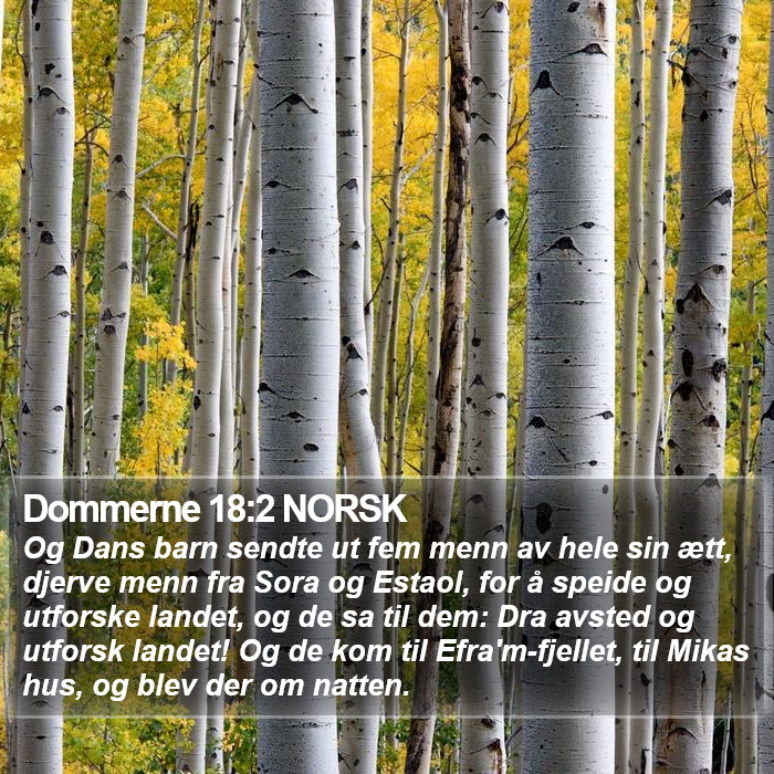 Dommerne 18:2 NORSK Bible Study