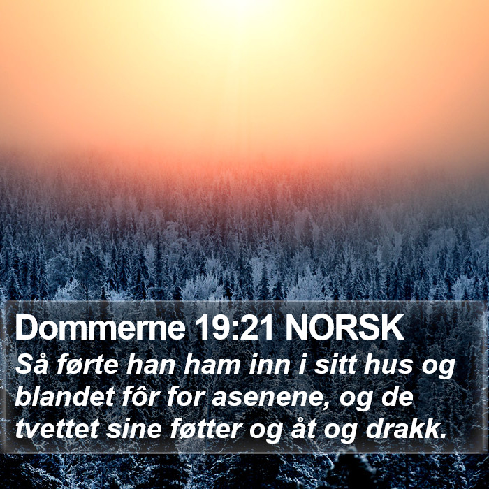 Dommerne 19:21 NORSK Bible Study