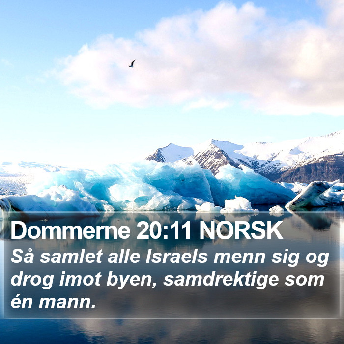 Dommerne 20:11 NORSK Bible Study