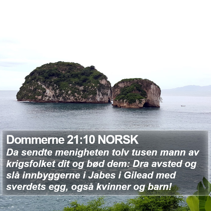 Dommerne 21:10 NORSK Bible Study
