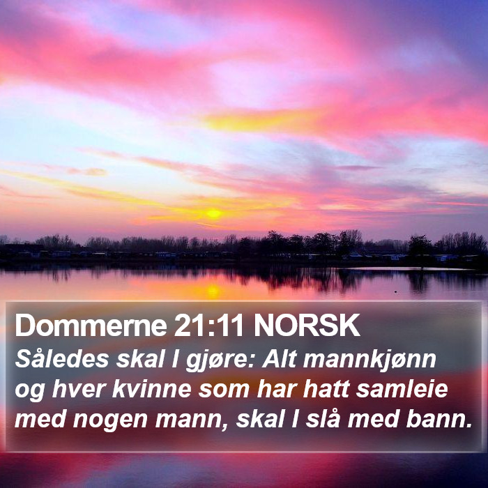 Dommerne 21:11 NORSK Bible Study