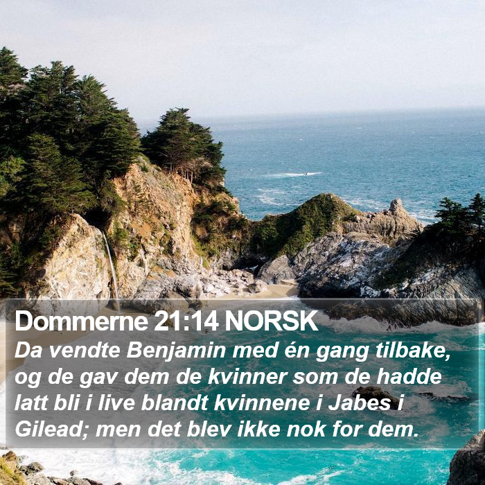 Dommerne 21:14 NORSK Bible Study