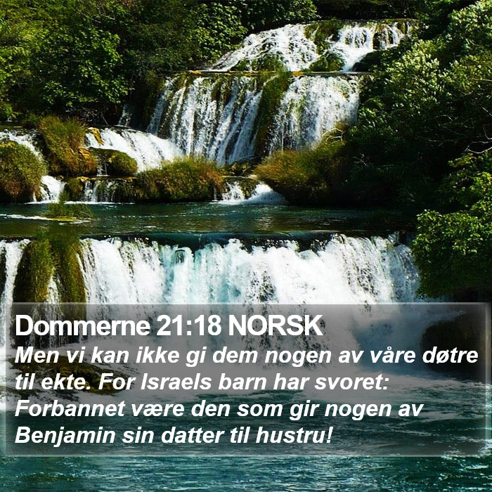 Dommerne 21:18 NORSK Bible Study