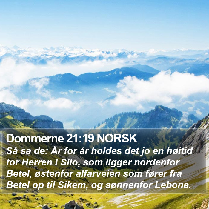 Dommerne 21:19 NORSK Bible Study