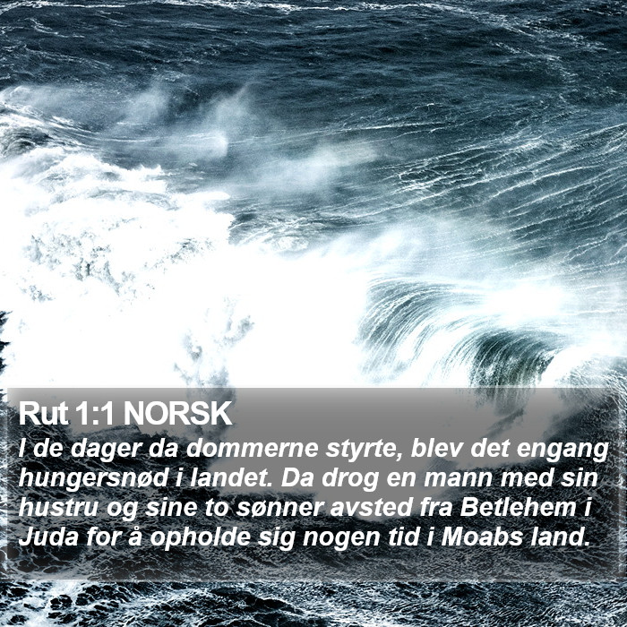 Rut 1:1 NORSK Bible Study