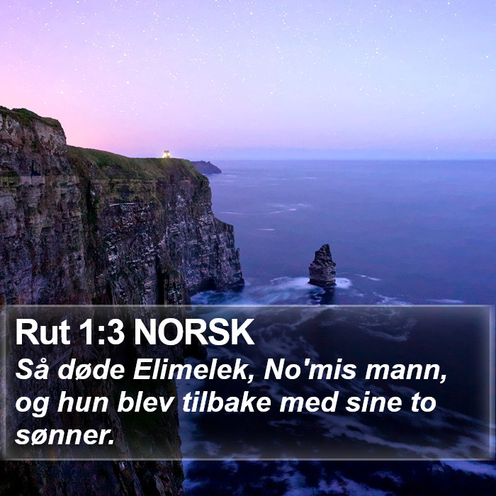 Rut 1:3 NORSK Bible Study