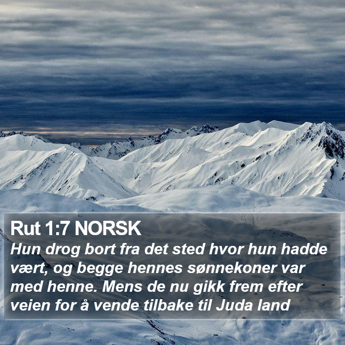 Rut 1:7 NORSK Bible Study