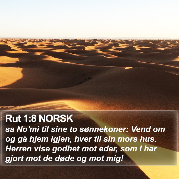 Rut 1:8 NORSK Bible Study