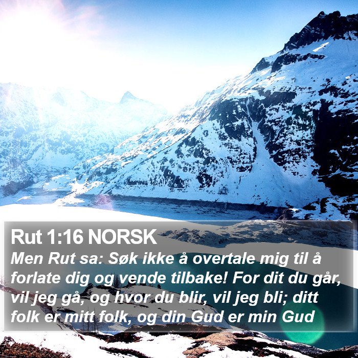 Rut 1:16 NORSK Bible Study