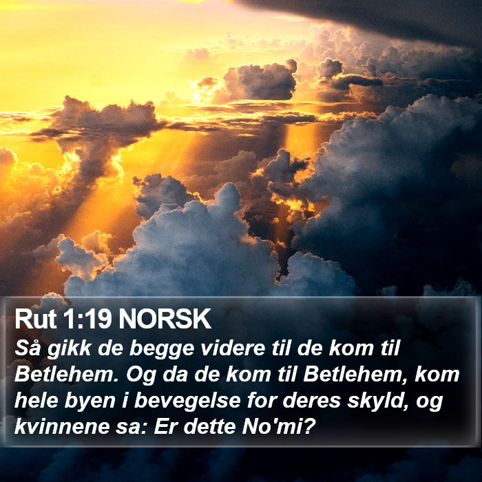 Rut 1:19 NORSK Bible Study