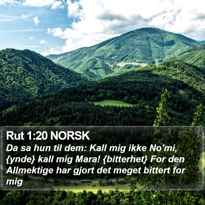 Rut 1:20 NORSK Bible Study