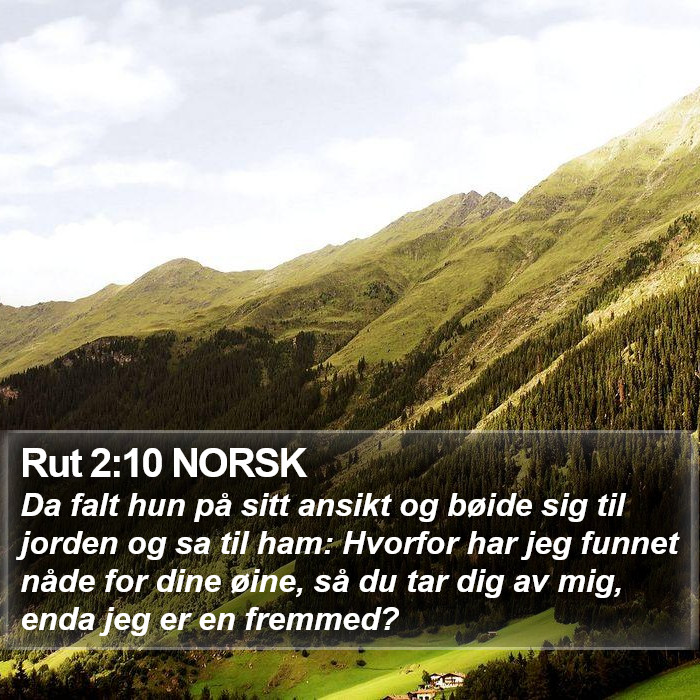 Rut 2:10 NORSK Bible Study
