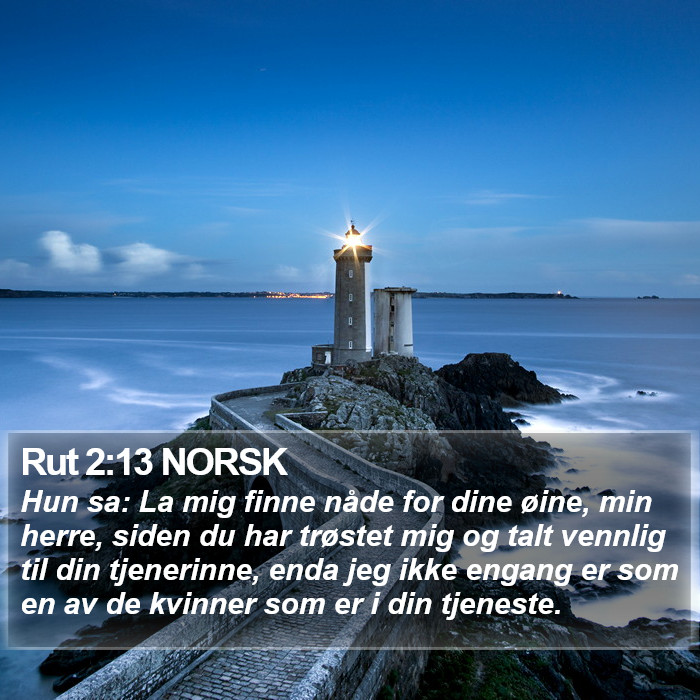 Rut 2:13 NORSK Bible Study