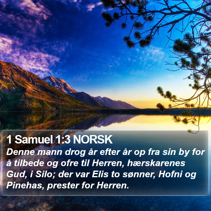 1 Samuel 1:3 NORSK Bible Study