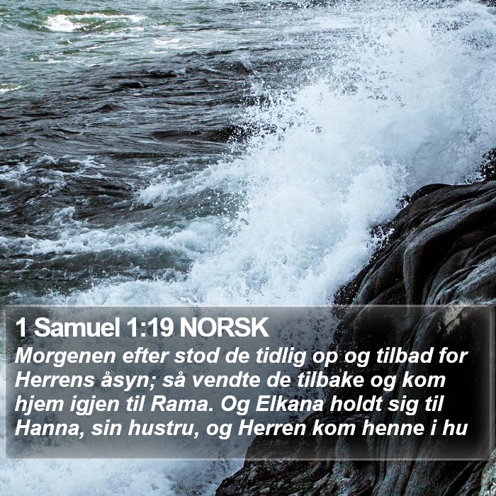 1 Samuel 1:19 NORSK Bible Study