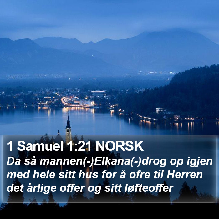 1 Samuel 1:21 NORSK Bible Study