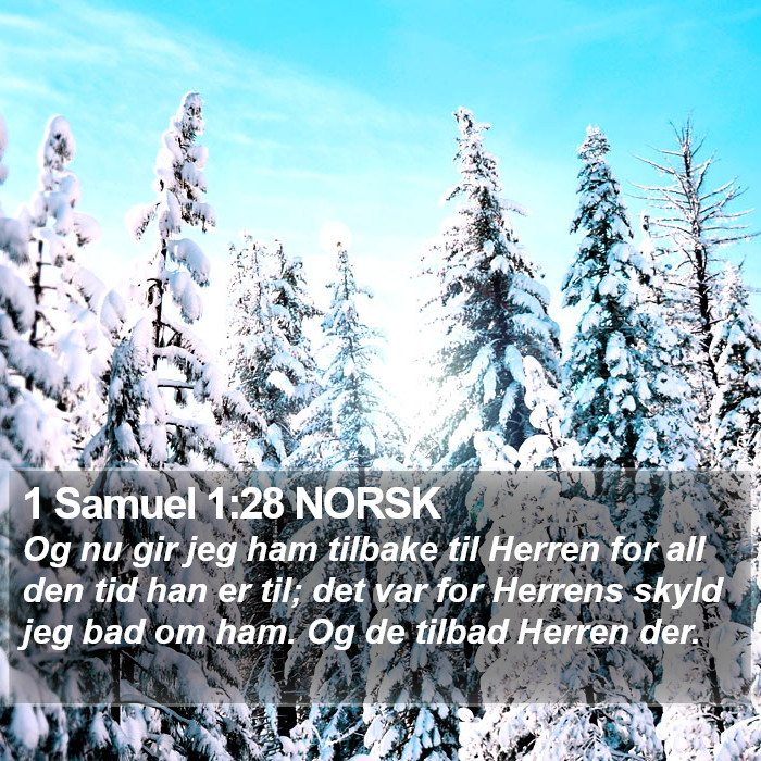 1 Samuel 1:28 NORSK Bible Study