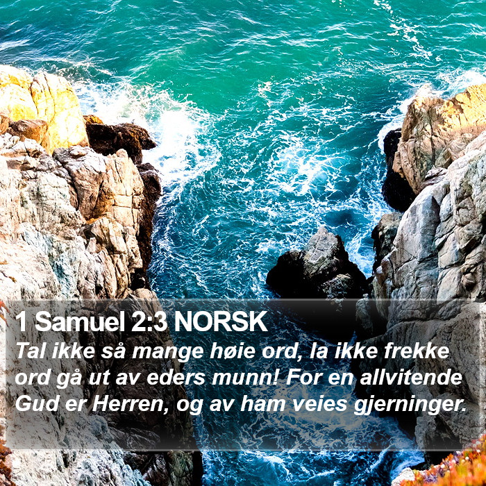 1 Samuel 2:3 NORSK Bible Study