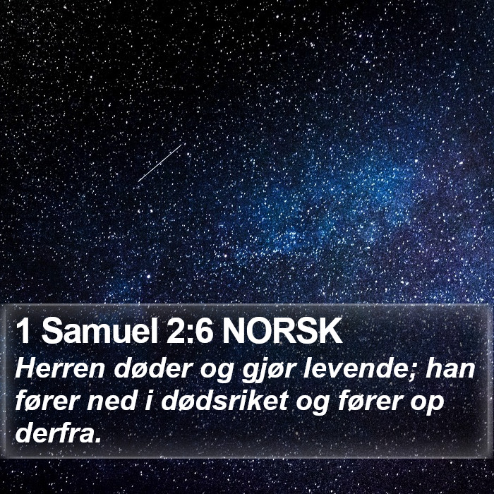 1 Samuel 2:6 NORSK Bible Study