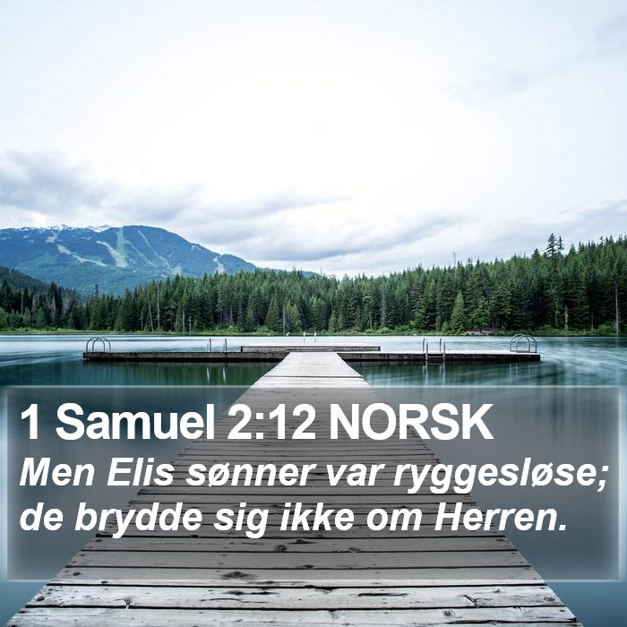 1 Samuel 2:12 NORSK Bible Study