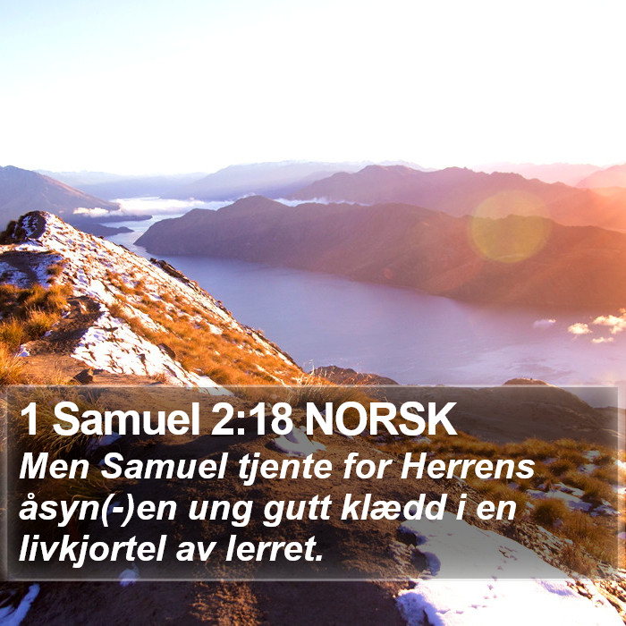 1 Samuel 2:18 NORSK Bible Study