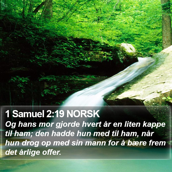 1 Samuel 2:19 NORSK Bible Study