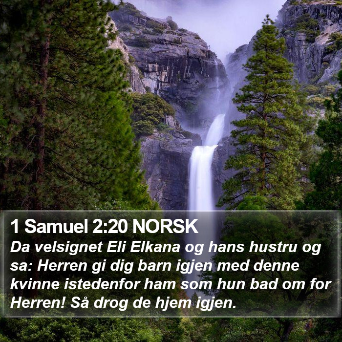 1 Samuel 2:20 NORSK Bible Study